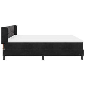 vidaXL Box Spring Bed with Headboard Black 200 x 180 cm Velvet