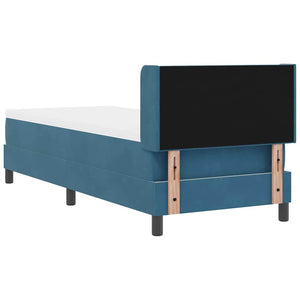 vidaXL Box Spring Bed with Headboard Dark Blue 200 x 80 cm Velvet