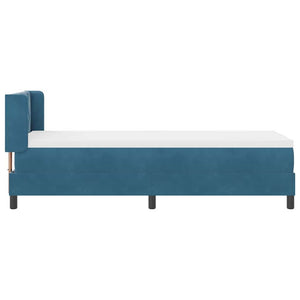 vidaXL Box Spring Bed with Headboard Dark Blue 200 x 80 cm Velvet