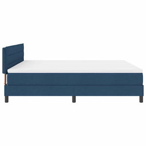 vidaXL Box Spring Bed with Mattress with LED Blue 180 x 200 cm Fabric