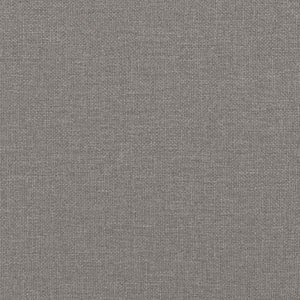 vidaXL LED Box Spring Bed with LED Light Strips Taupe 140 x 190 cm Fabric