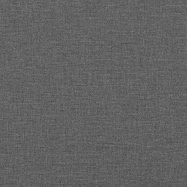 vidaXL LED Box Spring Bed with Headboard Dark Grey 160 x 200 cm Fabric