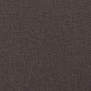 vidaXL LED Box Spring Bed with Headboard Dark Brown 200 x 200 cm Fabric
