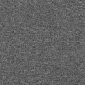 vidaXL LED Box Spring Bed with Mattress Dark Grey 80 x 200 cm Fabric