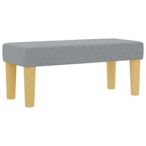 vidaXL Box Spring Bed with Pillows Light Grey 200 x 90 cm Fabric