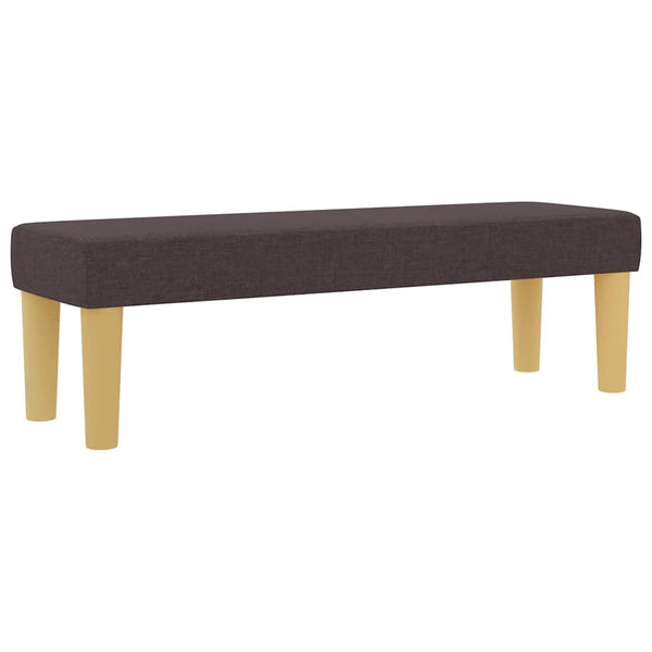 vidaXL Box Spring Bed with Headboard Dark Brown 200 x 120 cm Fabric