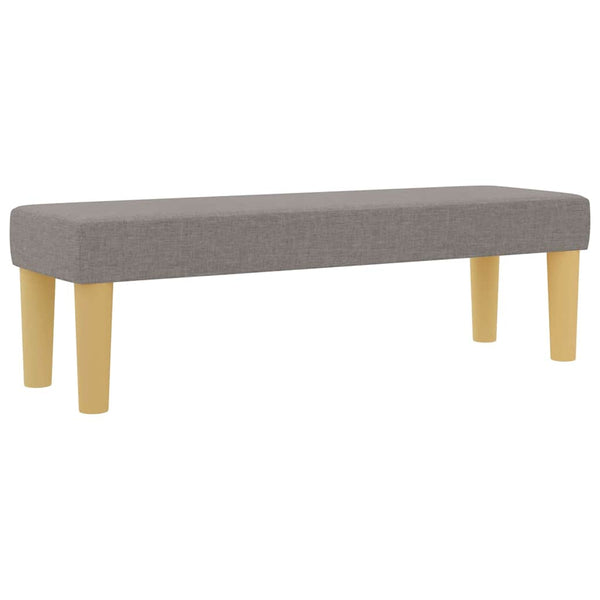 vidaXL Box Spring Bed with Headboard Taupe 200 x 120 cm Fabric
