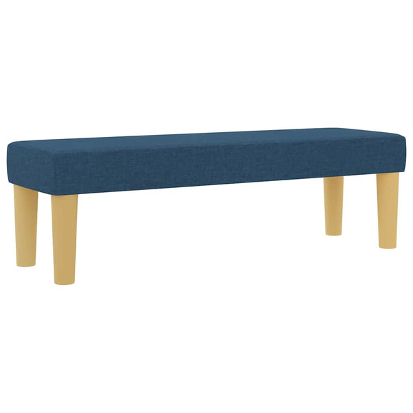 vidaXL Box Spring Bed with Headboard Blue 200 x 120 cm Fabric