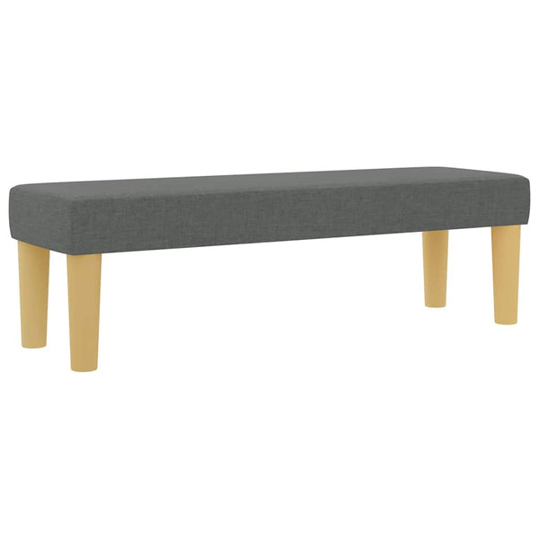 vidaXL Box Spring Bed with Pillows Dark Gray 200 x 140 cm Fabric