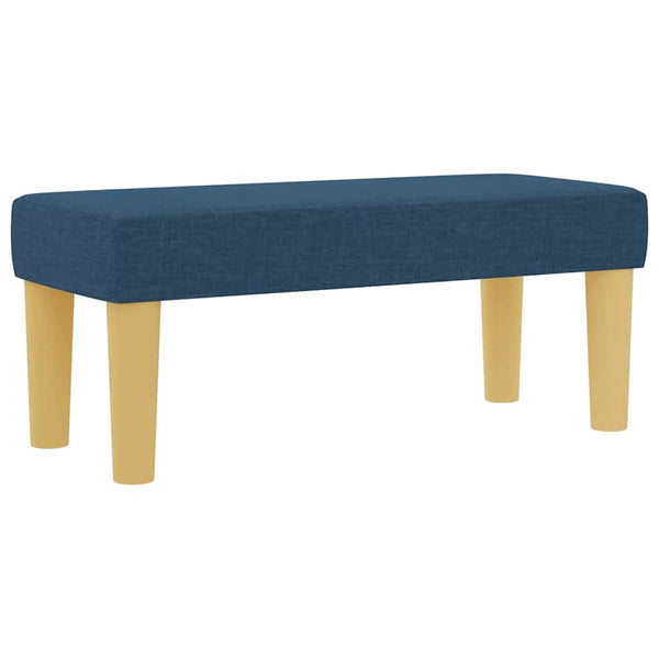 vidaXL Box Spring Bed with Pillows and Headboard Blue 200 x 80 cm Fabric