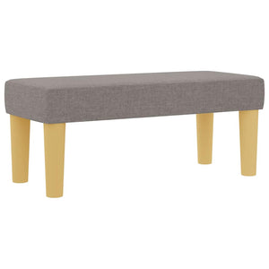 vidaXL Box Spring Bed with Pillows and Headboard Taupe 200 x 100 cm Fabric