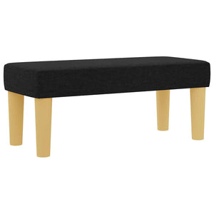 vidaXL Box Spring Bed with Pillows and Headboard Black 200 x 80 cm Fabric
