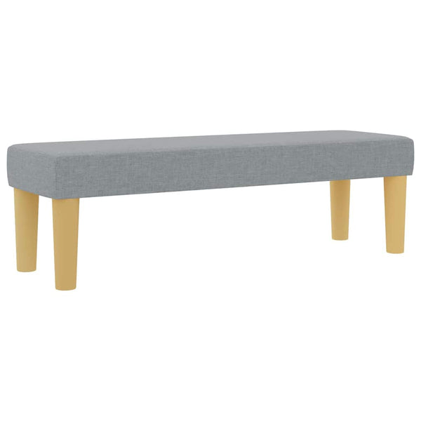 vidaXL Box Spring Bed with Cushions Light Grey 190 x 120 cm Fabric