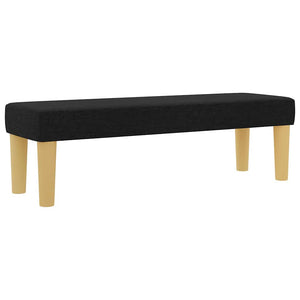 vidaXL Box Spring Bed with Pillows Black 200 x 120 cm Fabric