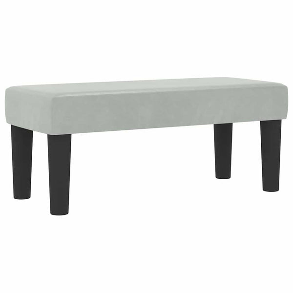 vidaXL Box Spring Bed with Pillows and Headboard Light Grey 200 x 80 cm Velvet