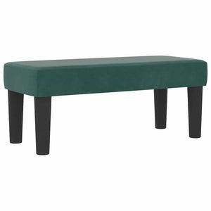 vidaXL Box Spring Bed with Pillows Dark Green 200 x 100 cm Velvet