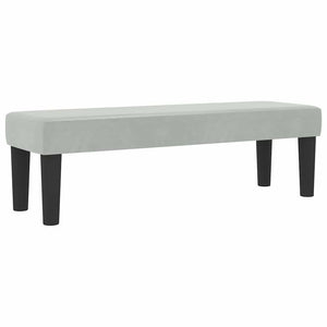 vidaXL Box Spring Bed with Pillows Light Grey 200 x 140 cm Velvet