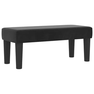 vidaXL Box Spring Bed with Pillows and Headboard Black 200 x 90 cm Velvet