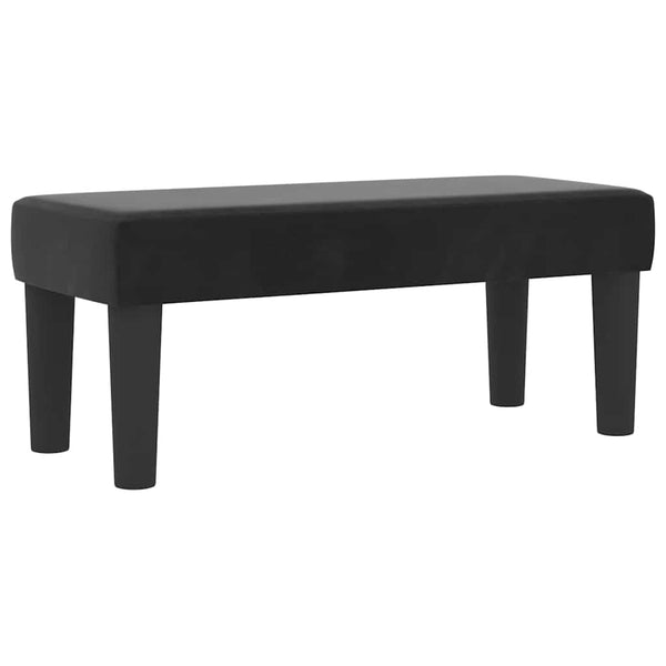 vidaXL Box Spring Bed with Pillows and Headboard Black 200 x 90 cm Velvet