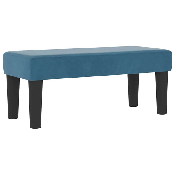 vidaXL Box Spring Bed with Pillows Dark Blue 200 x 100 cm Velvet