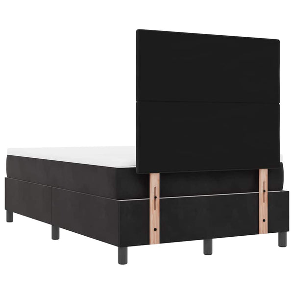 vidaXL Box Spring Bed with Headboard Black 190 x 120 cm Velvet