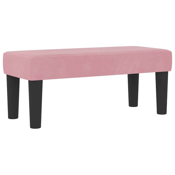 vidaXL Box Spring Bed with Cushions and Headboard Pink 200 x 100 cm Velvet
