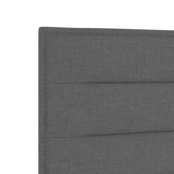 vidaXL Bed Frame with Headboard Dark Grey 80 x 200 cm Fabric