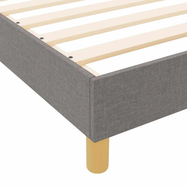 vidaXL Bed Frame with Headboard Taupe 80 x 200 cm Fabric