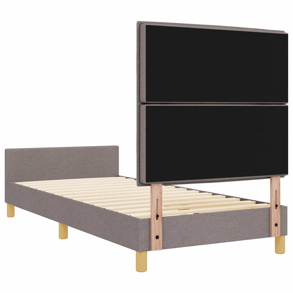 vidaXL Bed Frame with Headboard Taupe 80 x 200 cm Fabric