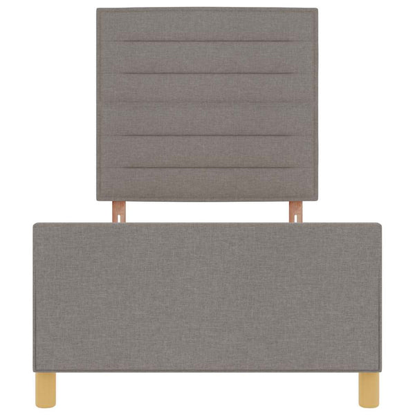 vidaXL Bed Frame with Headboard Taupe 80 x 200 cm Fabric