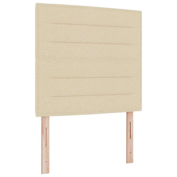 vidaXL Bed Frame with Headboard Cream 80 x 200 cm Fabric