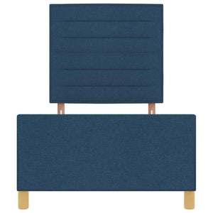 vidaXL Bed Frame with Headboard Blue 80 x 200 cm Fabric