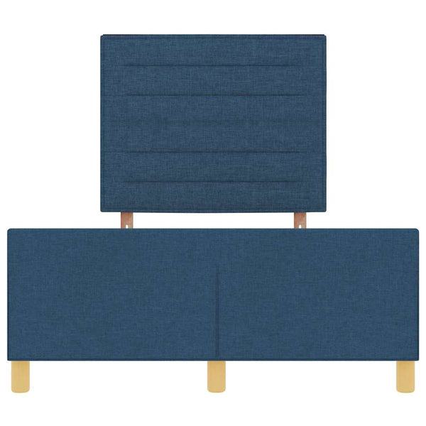 vidaXL Bed Frame with Headboard Blue 120 x 200 cm Fabric