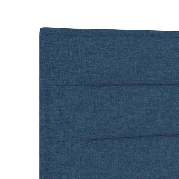 vidaXL Bed Frame with Headboard Blue 140 x 200 cm Fabric