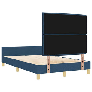 vidaXL Bed Frame with Headboard Blue 160 x 200 cm Fabric