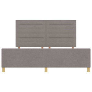 vidaXL Bed Frame with Headboard Taupe 180 x 200 cm Fabric