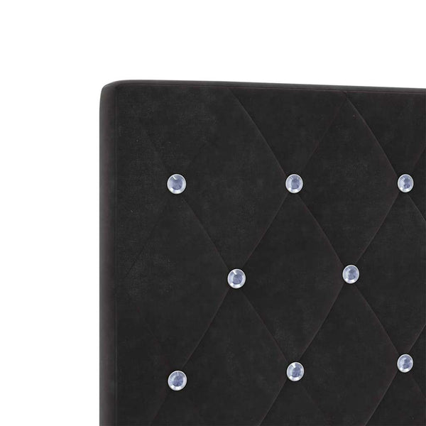 vidaXL Box spring bed with headboard Black 120 x 200 cm Velvet