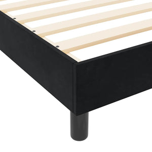 vidaXL Box spring bed with headboard Black 120 x 200 cm Velvet