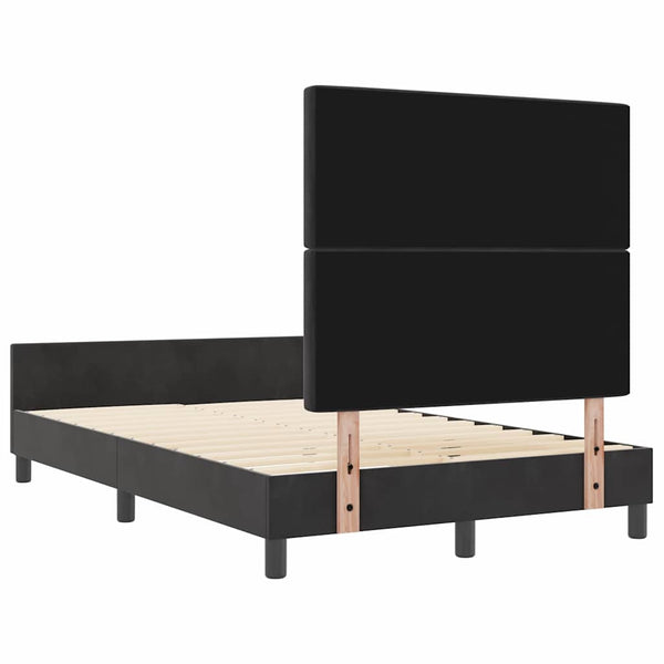 vidaXL Box spring bed with headboard Black 120 x 200 cm Velvet
