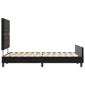 vidaXL Box spring bed with headboard Black 120 x 200 cm Velvet