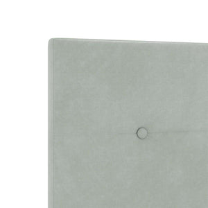 vidaXL Box Spring Bed with Headboard Light Gray 120 x 190 cm Velvet