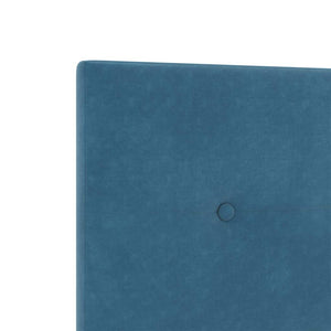 vidaXL Box Spring Bed with Headboard Dark Blue 120 x 190 cm Velvet