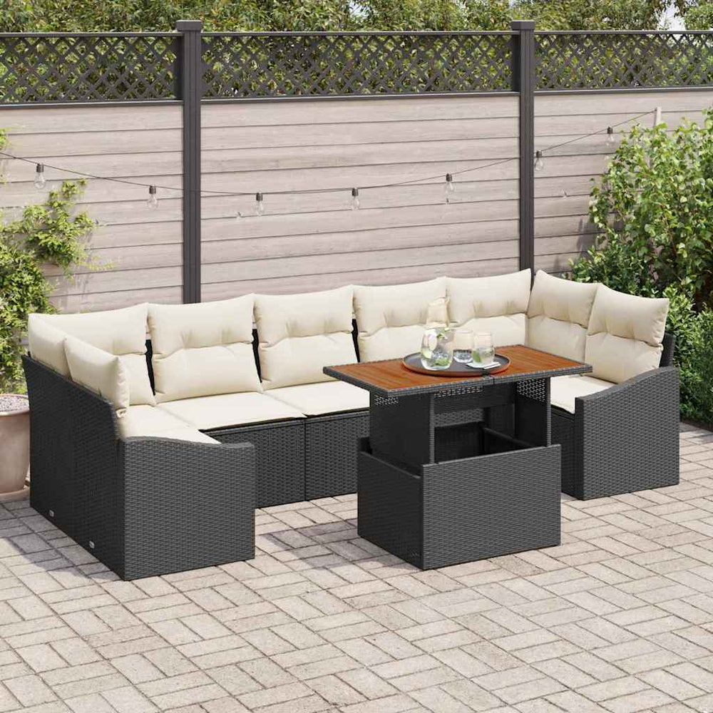 Garten Sofa Set mit Kissen & Stauraum