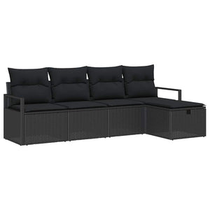 Poly Rattan Sofa Set mit Stauraum