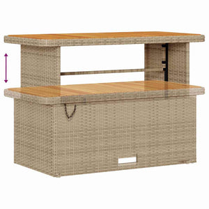 vidaXL Garden Sofa Set 14 pcs Beige Poly Rattan