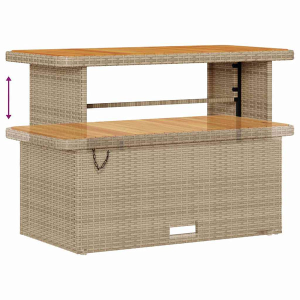 vidaXL Garden Sofa Set 14 pcs Beige Poly Rattan