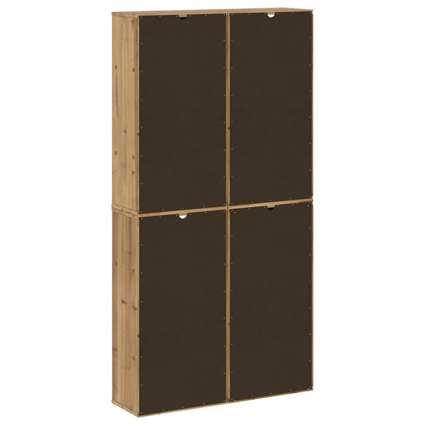vidaXL Side Cabinets 4 pcs. ODDA 40x24x79 cm Solid Pine Wood