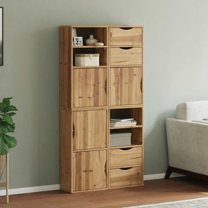 vidaXL Side Cabinets 4 pcs. ODDA 40x24x79 cm Solid Pine Wood