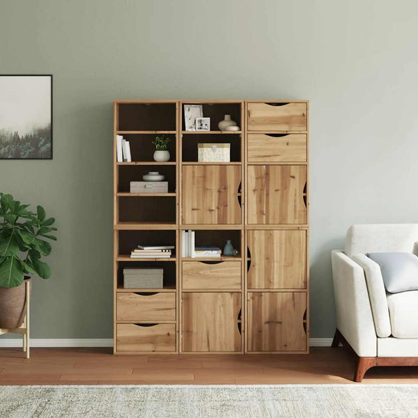 vidaXL Side Cabinets 6 pcs. ODDA 40x24x79 cm Solid Pine Wood