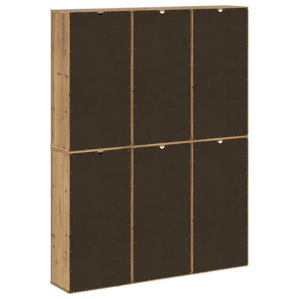 vidaXL Side Cabinets 6 pcs. ODDA 40x24x79 cm Solid Pine Wood